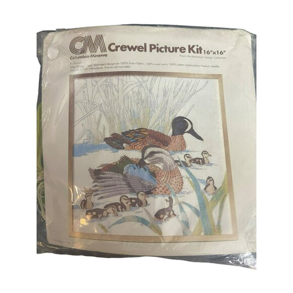 Kit Photo Vintage Columbia Minerva - Motif Chiots Et Chatons Beth Morehead - Avec Tissu, Aiguille, Fil